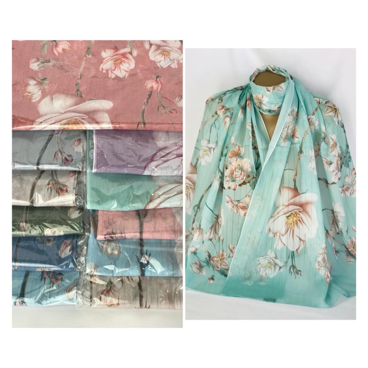 Шарф з  квітами