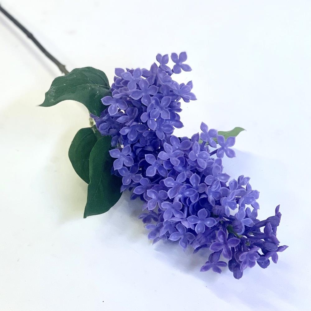 Ветка силиконовой сирени двойная -67см - Зображення 2