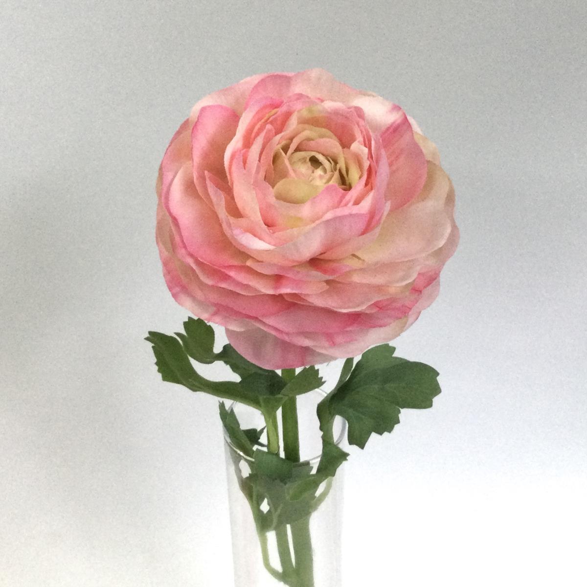 Ветка ранункулюса розовая 45см - Зображення 2