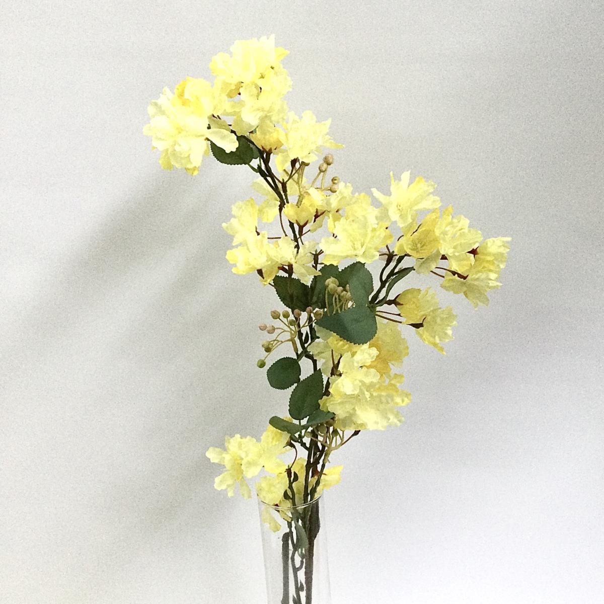 Ветка мирта желтая 90см