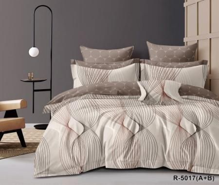 Двоспальний комплект постільної білизни ранфорс R-5017 (A+B)