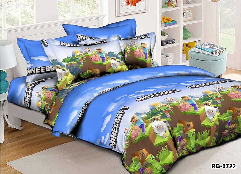 Полуторний комплект дитячої постільної білизни ранфорс RB-0722